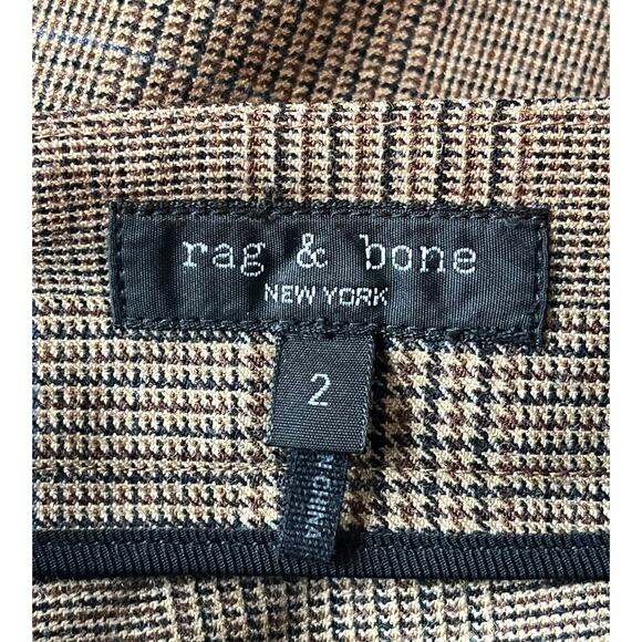 Rag & Bone pants Rebecca Glen plaid wool brown size 2 - Picture 5 of 7